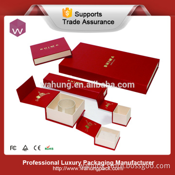 customize red paper jewelry box for ring